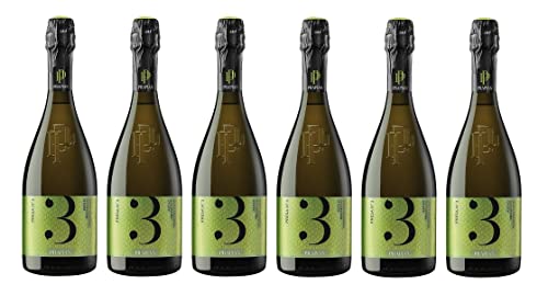 6x 0,75l - Prapian - Presa No. 3 - Prosecco Spumante - brut - Proseccco Asolo D.O.C.G. - Italien - Schaumwein trocken von Prapian