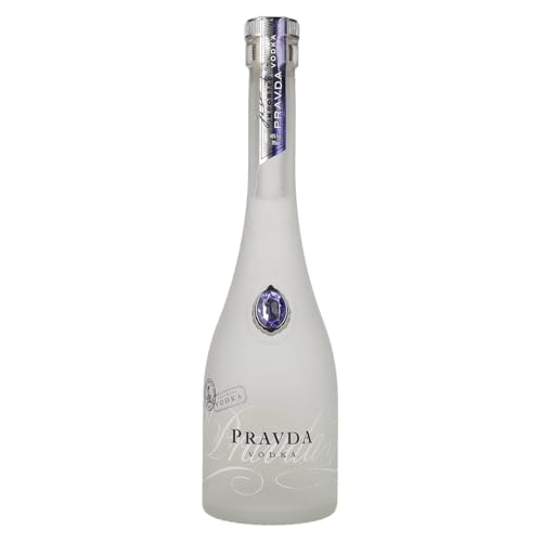 Pravda Vodka 350ml - Polnischer Premium Vodka in b esonderer Flasche zum verschenken oder geniessen. 1x 350ml Glasflasche von Prawda