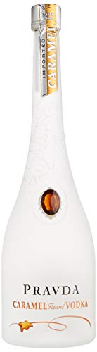 Pravda Wodka Caramel 0,7l Flasche 37,5% Vol - mit leckerem Karamelaroma von Prawda