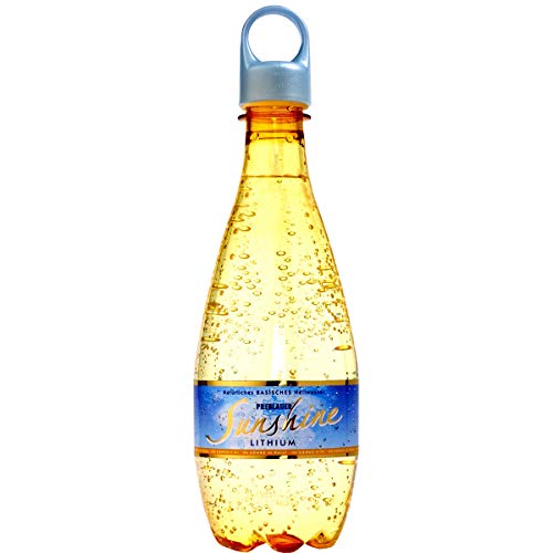 Preblauer Sunshine, natürliches Mineralwasser, Wasser mit Lithium, stimmungsaufhellend, basisch und naturbelassen, 0.5 l von Preblauer