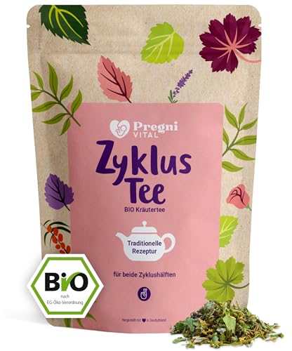 PregniVital® - BIO Zyklustee - mit traditionellen Frauenkräutern (Frauenmantel, Himbeerblätter, Schafgarbe) - raffiniert und mild im Geschmack von PregniVital