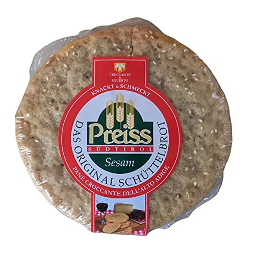 Südtiroler Schüttelbrot mit Sesam, 200 g, Preiss Südtirol von Preiss