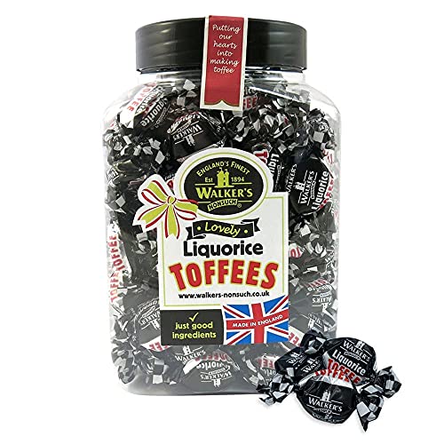 Walkers Nonsuch Lovely Liquorice Toffees Toffees Glas, 1,25 kg von Premier Life Store