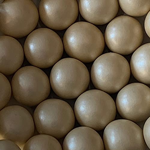 Schokokugeln creme Perlglanz 500 g - Schokoperlen creme Knusperkugeln Schokolade Knusperperlen creme glänzend - Crispy Balls Crispy Pearls Crispy Dragees creme Perlglanz von Premium Weddings