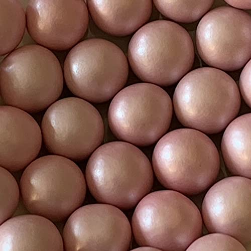 Schokokugeln rosa Perlglanz 500 g - Schokoperlen rosa Knusperkugeln Schokolade Knusperperlen rosa glänzend - Crispy Balls Crispy Pearls Crispy Dragees rosa Perlglanz von Premium Weddings