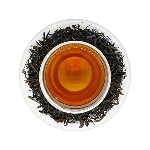 PremiumTEE Schwarzer aromatisierter Tee Earl Grey Blau (100g) von PremiumTEE