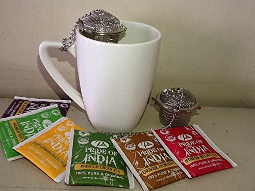 Tee-Kugel-Infuser - Edelstahl, 2.0 Zoll-Größe durch Stolz von Indien von Pride Of India