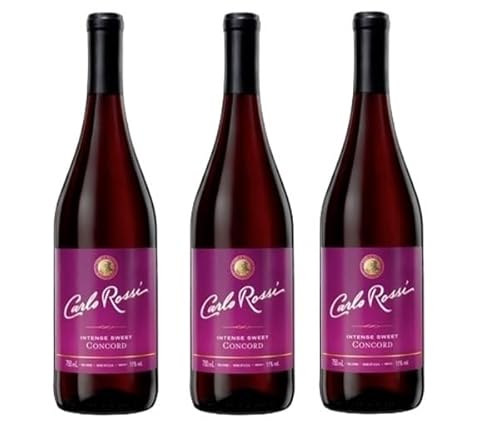 3 Flaschen Carlo Rossi Intense Sweet Concord 750ml / Wino Carlo Rossi slodkie czerwone von Prima