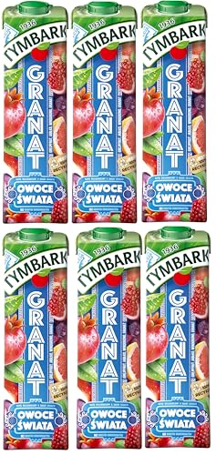 6 x Tymbark Granatapfel Multifrucht-Getränk 1L / Owoce Swiata von Prima