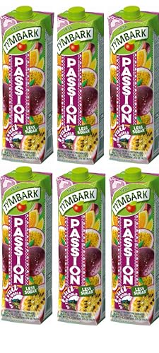 6 x Tymbark Passionsfrucht Multifrucht-Getränk 1L / Owoce Swiata von Prima