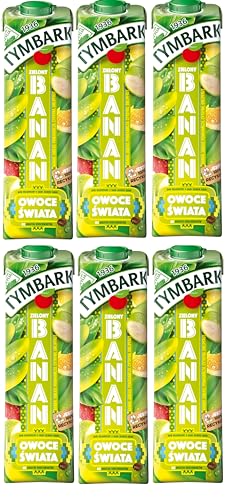 6 x Tymbark grüne Banane Multifrucht-Getränk 1L / Owoce Swiata von Prima