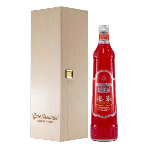 Primakov Red Blutorangen-Likör mit Geschenk-Holzkiste von Primakov