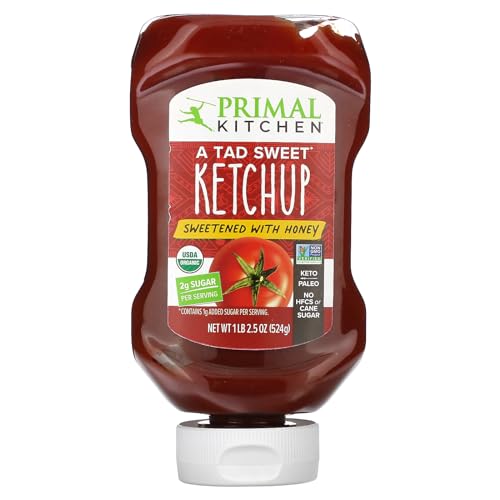 Primal Kitchen Ein süßer Tad Ketchup mit Honig gesüßt - 18 Unzen Squeeze von Primal Kitchen