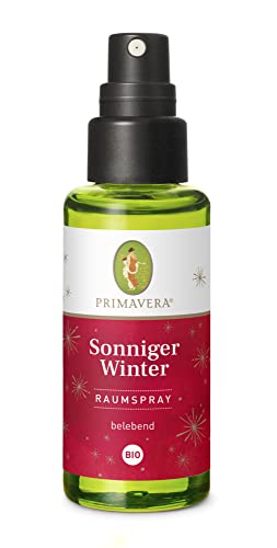 PRIMAVERA Raumspray Sonniger Winter 50 ml Vegan - hell, warm, waldig - Raumduft Spray, Airspray, Aromatherapie von Primavera