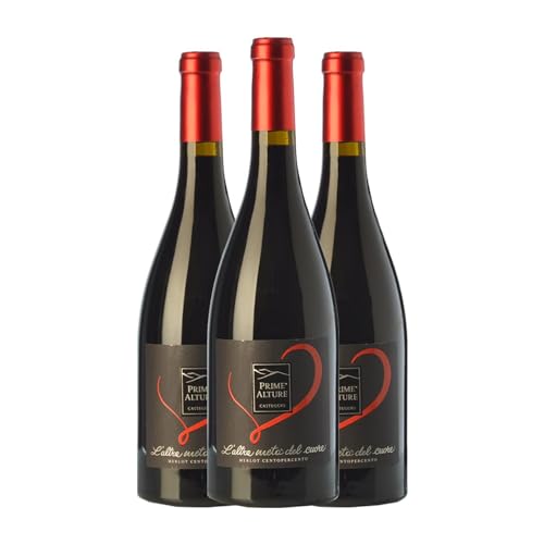 Prime Alture L'Altra Metà del Cuore Merlot Provincia di Pavia 75 cl (Schachtel mit 3 Flaschen von 75 cl) von Distribuidor