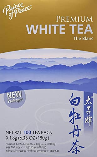 Prince Of Peace Natural Premium Peony White Tea (1x100 Tea Bags) von Prince of Peace