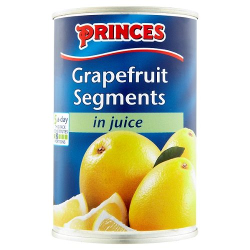 Fürsten Grapefruit Segmente in Saft 411g (Abtropfgewicht 215 g) (Packung mit 12 x 411g) von Princes