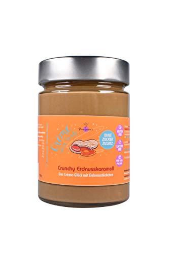 Principessa’s Crème ohne Sünde, crunchy Erdnusskaramell OHNE Zuckerzusatz, vegan, 300g von Principessa’s