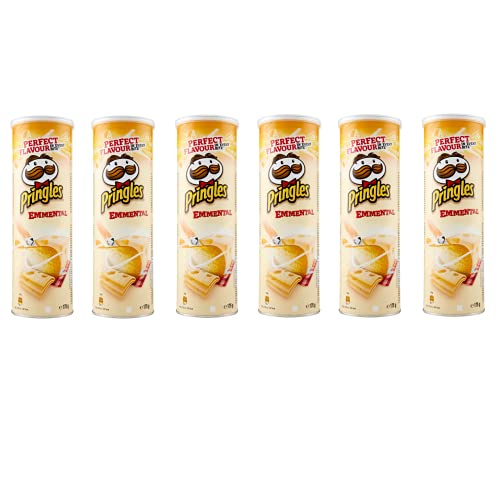 6x Pringles Emmental Knabbergebäck mit Emmental Kase Geschmack Chips 175g von Pringles