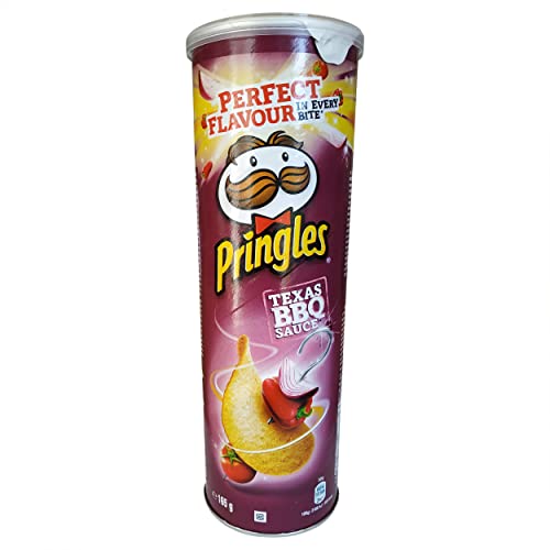 Pringles BBQ | Pringles Crisps | Pringles Chips sortiert mit BBQ Sauce | Texas BBQ Pringles | 165 g Gesamtgewicht von Pringles