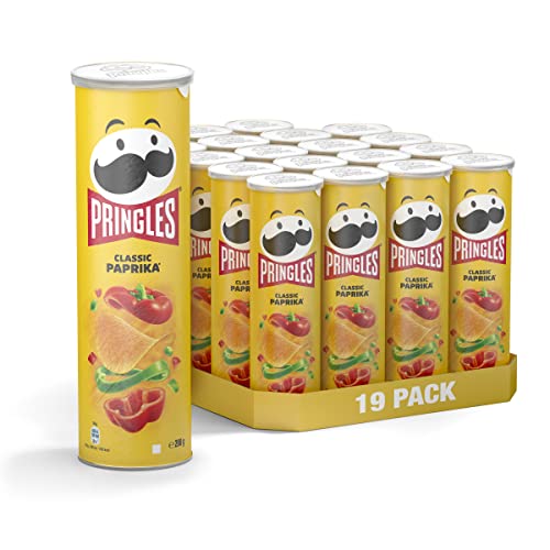 Pringles Classic Paprika | Paprika Chips | 19er Vorratspackung (19 x 165g) von Pringles