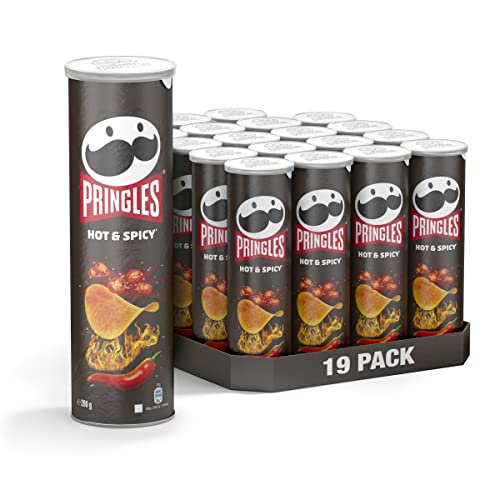 Pringles Hot & Spicy | Scharfe Chips | 19er Vorratspackung (19 x 185g) von Pringles