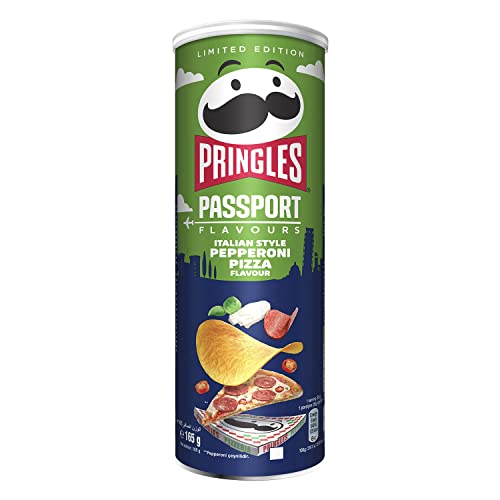 Pringles Passport Italian Style Pepperoni Pizza Flavour (0.17 kg) von Pringles