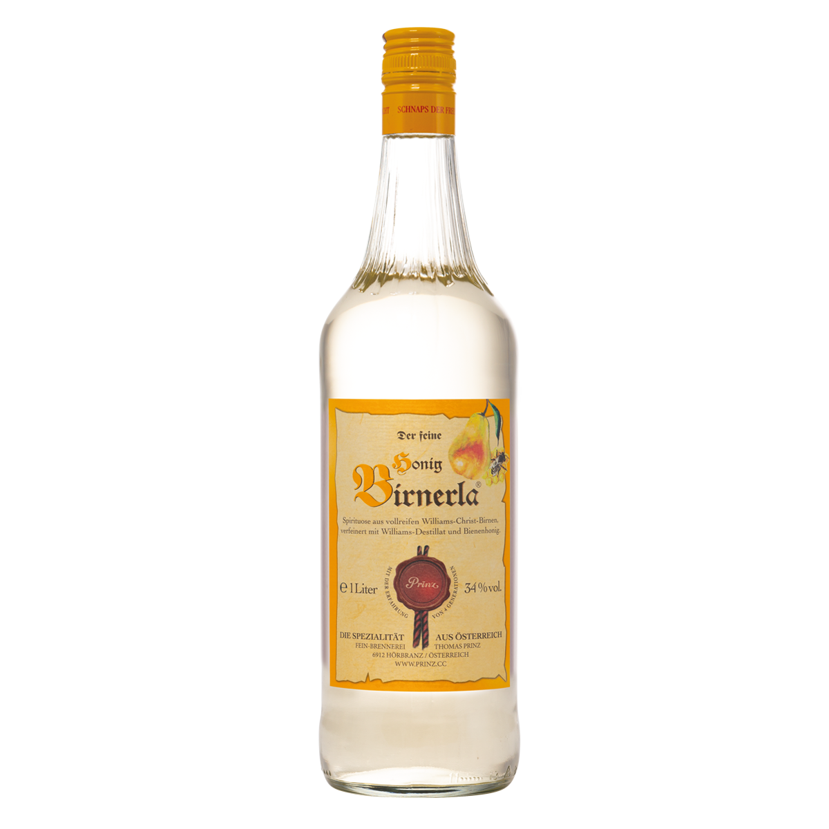 Prinz Honig Birnerla 34% vol. von Prinz Schnaps Feinbrennerei