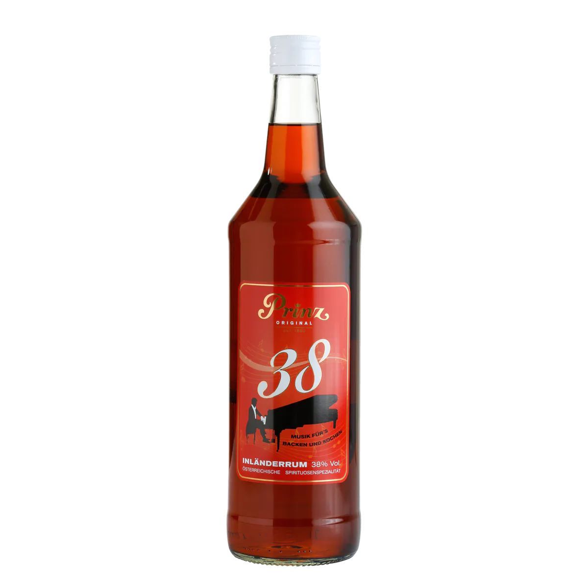 Prinz Inländer Rum 38% Vol  1,0 Liter von Prinz Schnaps Feinbrennerei