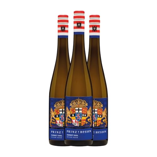 Prinz von Hessen Kabinett Royal Riesling Trocken Rheingau 75 cl Sin Alcohol Weißwein (Karton mit 3 Flaschen von 75 cl) von Prinz von Hessen