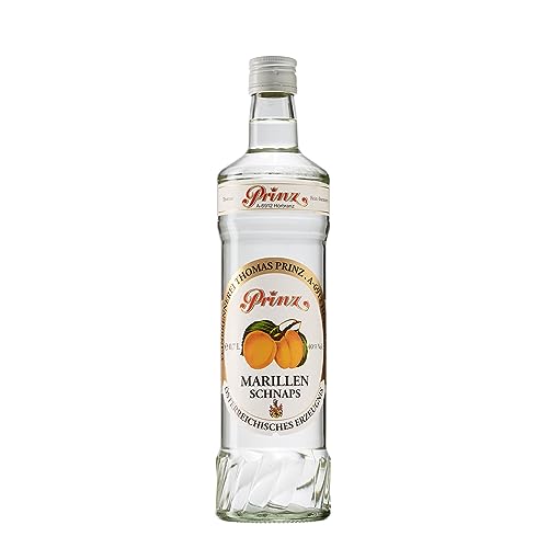 Prinz - Marillen Schnaps | Traditionelle Schnapsspezialität aus sonnengereiften Marillen | Sortentypisch | Doppelt gebrannt im Feinbrandverfahren, 40% vol, 0.7 l von Prinz