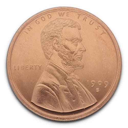 Private Mint 1 Unze (AVDP) .999 fein Kupfer ''Lincoln 1909 Wheat Cent'' von Private Mint