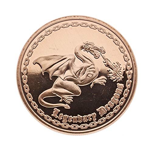 Private Mint Kupfermünze USA - Legendary Dragons - 1 Unze (1 oz) - Prägefrisch - einzeln in Münzkapsel verpackt von Private Mint