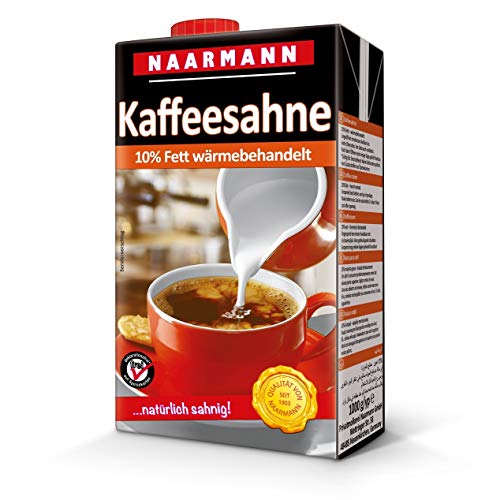 Naarmann Kaffeesahne 10 Prozent Fett wärmebehandelt Tetra Pack 1000ml von Privatmolkerei Naarmann GmbH