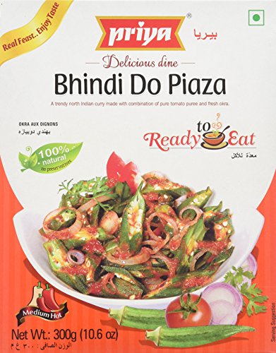 Priya - 300g Bindhi Do Piaza Fertiggericht / Bindhi Do Piaza Ready-to-Eat Dish von Priya