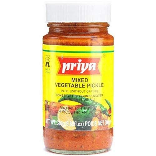 Priya Gemischte Gemüsegurke (in Öl ohne Knoblauch), 300 g von Priya