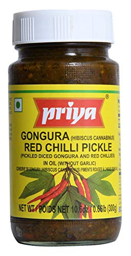 Priya Gongura & Redchilli Pickle 300 g von Priya