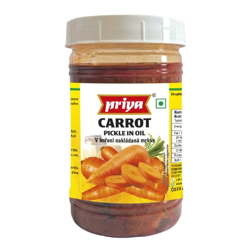 Priya Karotten-Pickle Ohne Knoblauch im PET-Topf 300g von Priya