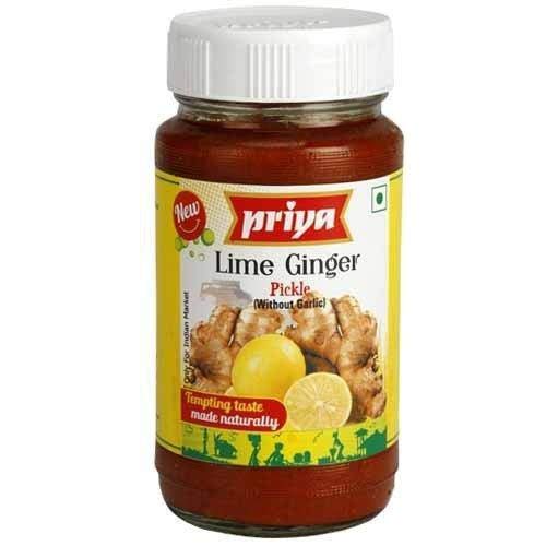 Priya Limetten-Ingwer-Gurke ohne Knoblauch, 300 g, 2 Stück von Priya