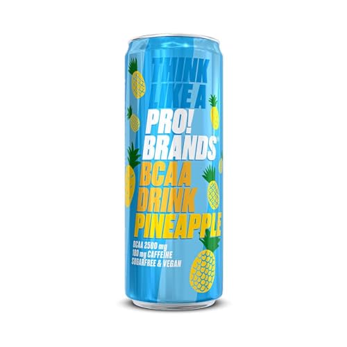 ProBrands - Bcaa-drink (330ml) - BCAA-Getränke - Verbessert die Energie und die Erholung - Ananas von Probrands