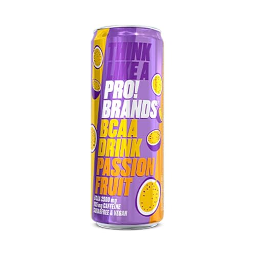 ProBrands - Bcaa-drink (330ml) - BCAA-Getränke - Verbessert die Energie und die Erholung - Passion Fruit von Probrands