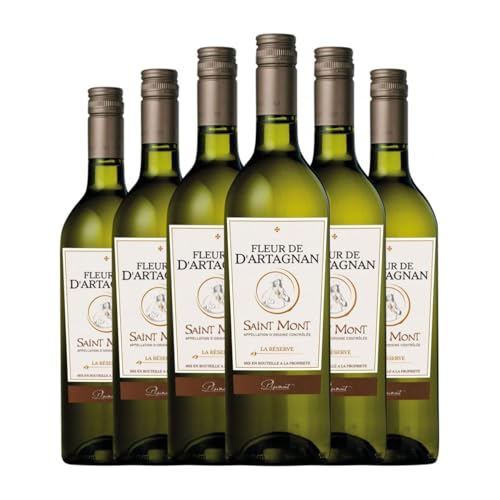 Plaimont Fleur de d'Artagnan Blanc la Réserve Vin de Pays Côtes de Gascogne 75 cl Weißwein (Karton mit 6 Flaschen von 75 cl) von Producteurs Plaimont