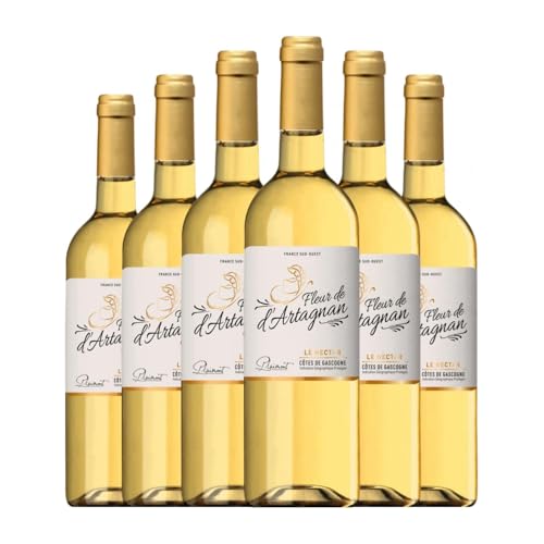 Plaimont Fleur de d'Artagnan Le Nectar Gros Manseng Vin de Pays Côtes de Gascogne 75 cl Weißwein (Karton mit 6 Flaschen von 75 cl) von Producteurs Plaimont