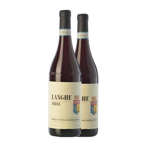 Produttori del Barbaresco Nebbiolo Langhe 75 cl Rotwein (Karton mit 2 Flaschen von 75 cl) von Produttori del Barbaresco