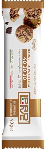 Prolive 40 30 30 - Barretta Proteica Cioccolato Fondente e Cookies, 40g von Prolive