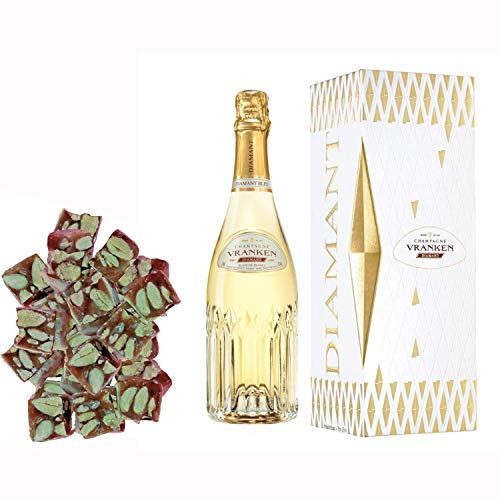 Champagne Vranken - White White Diamond & Holster unter 150g schwarz nougadets flexibel - Jonquier Zwei Brüder von Wine And More