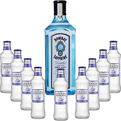 Gintonic - Bombay Sapphire Gin 40 ° + 9London Essence "Grapefruit & Rosmarin" - (70cl 20cl * + 9) von Wine And More