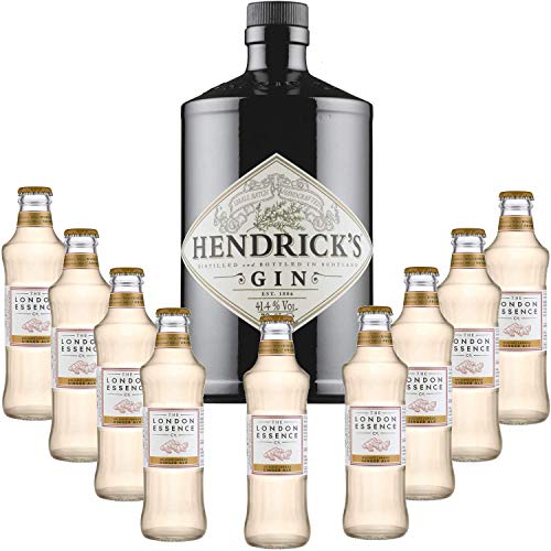 Gintonic - Gin Hendricks 41,3 ° + 9London Essence „Ginger Ale‚- (70cl + 9 * 20cl) von Wine And More