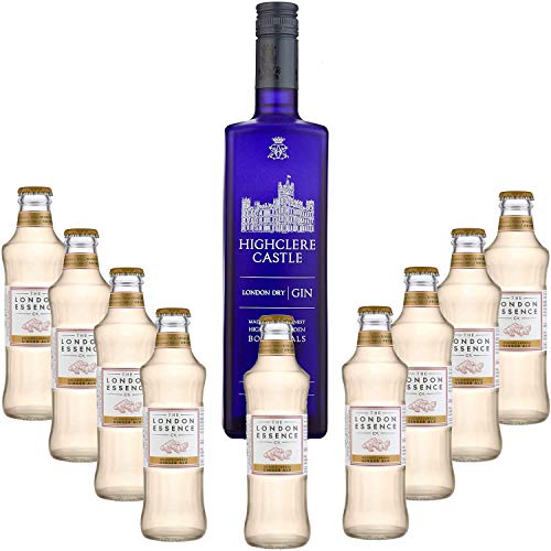 Gintonic - Gin Highclere Castle 43,5 ° + 9London Essence „Ginger Ale‚- (70cl + 9 * 20cl) von Wine And More