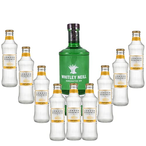 Pack gintonic -Whitley Neill – Aloe & Cucumber – 9 tonics London Essence Original Indian von Wine And More